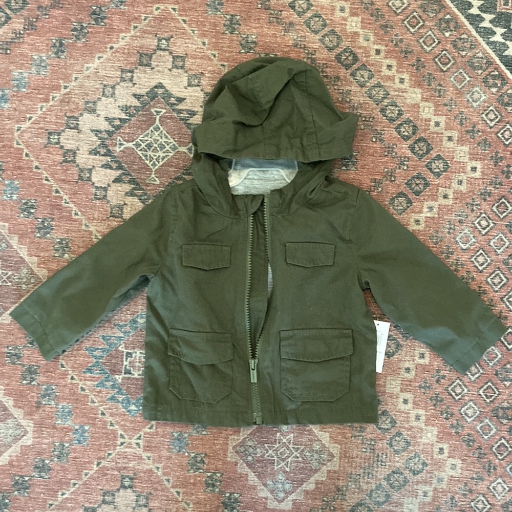 NWT Baby Jacket Moss Green 6-12 months